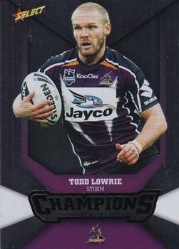 2011 NRL Champions - Silver Parallel #SP88 Todd Lowrie Front